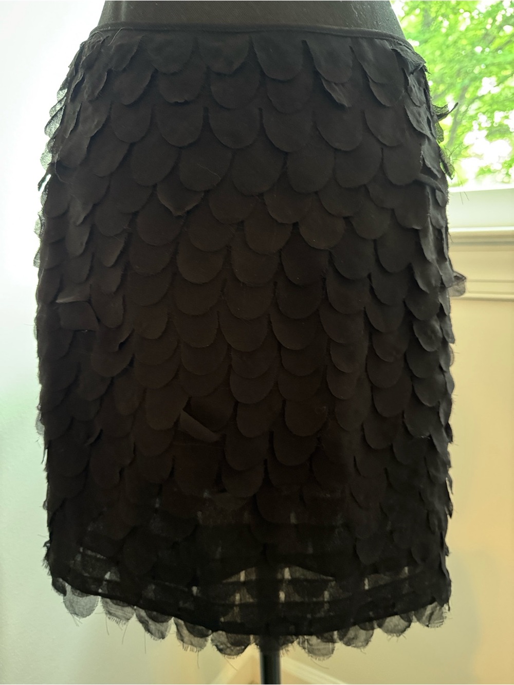 Search for Sanity Black Scalloped Mini Skirt